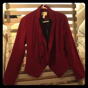 Structured blazer burgundy